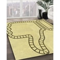 thumbnail image 3 of Ahgly Company Machine Washable Indoor Square Transitional Sun Yellow Area Rugs, 8' Square, 3 of 7