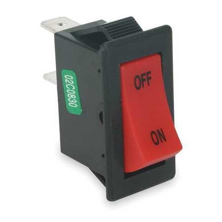 Red Rocker Switch - Power First 2VLL9 Red Rocker Switch