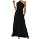 thumbnail image 1 of Vestido de mujer Sexy Un hombro Sólido Volantes Casual Vestido largo Fridja  hjkh3549, 1 of 9