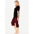 thumbnail image 3 of Dreams & Co. Plus Size 2-Piece Capri PJ Set, 3 of 6