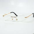 thumbnail image 6 of Men's Vintage Large Gold Frame Retro 90's Hip Hop Octagon Clear Lens Glasses, 6 of 6