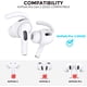 thumbnail image 2 of 3 Pairs AirPods Pro 2nd Generation Ear Hooks【Added Storage Pouch】 Anti-Slip Ear Covers Silicone Accessories Compatible with Apple AirPods Pro 2nd Generation (3 Large, White), 2 of 5