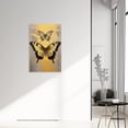 thumbnail image 2 of ZHONGYUTONG Butterfly Canvas Wall Art Yellow Butterfly Pictures Wall Decor Painting for Living Room Framed (16.00" x 24.00"), 2 of 5