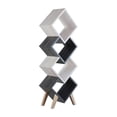 thumbnail image 1 of Bowery Hill 4-Shelf Modern Wood Bookcase in White Oak/Distressed Gray, 1 of 5