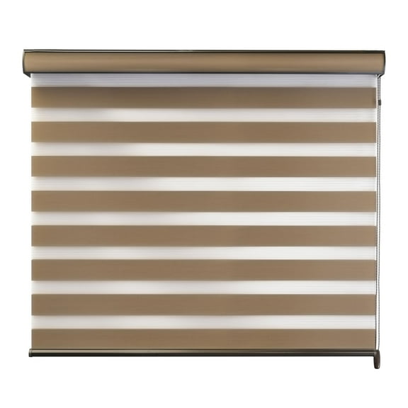 Persiana para Ventana Decoking Sheer Elegance Enrollable Horizontal 120cm ancho x 180cm alto Coffee