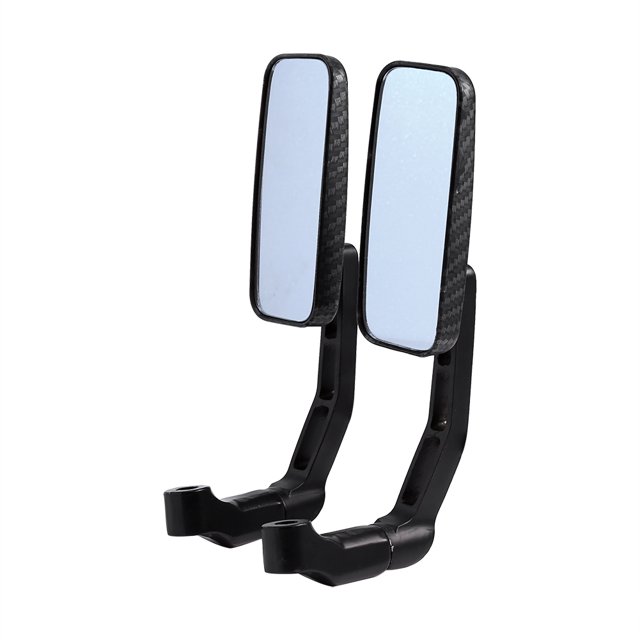 Espejos Retrovisores Universales ANGGREK para Motocicletas 8mm 10mm Fibra de Carbono