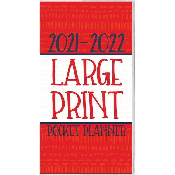 2021 Large Print Pocket Planner