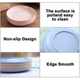 thumbnail image 4 of Saucer Small Dessert Plate Wheat Straw Table Service Dinnerware, Dinner Plate, Appetizers, Seasoning Dish Sauces Salt Snacks Small Plate, Robust, Microwave, 15cm (10 Pcs), 4 of 7