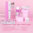 thumbnail image 7 of Saviland Acrylic Nail Kit – 3 Colors White/Pink/Clear Acrylic Powder and Liquid Set with Mononer Acrylic Liquid, Acrylic Nail Brush for Nail Extension for Beginners, 7 of 7
