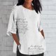 thumbnail image 1 of Fiudx Ofertas Flash Artículos En Oferta Blusa Holgada Estampada con Manga 3/4, Informal, a La Moda, para Mujer, 1 of 4