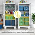 thumbnail image 4 of 61.02" Metal Display Storage Cabinet,Tall Kitchen Pantry Cabinets with Acrylic Glass Doors and Adjustable Shelves,Freestanding Storage Cupboard for Kitchen, Living Room(White), 4 of 14