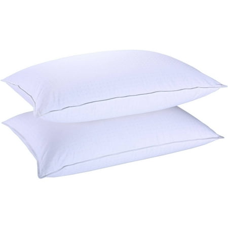 St. James Home All-Position Goose Down Pillow, White, 400 Thread