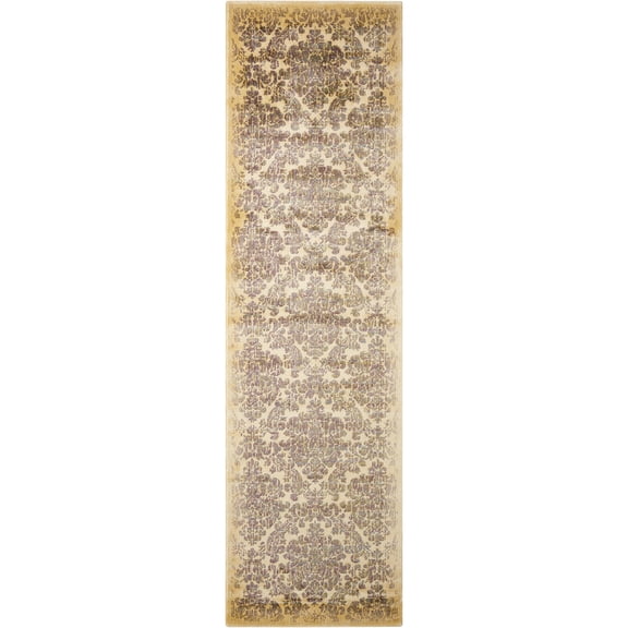 Nourison Chambord Ivory Floral Rug (2'3 x 8')