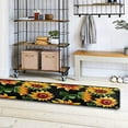 thumbnail image 4 of Sunflower Floral Kitchen Rugs Non-Slip Soft Doormats Bath Carpet Floor Runner Area Rugs for Home Dining Living Room Bedroom 72" X 24", 4 of 7
