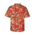 thumbnail image 3 of Kll Men'S Hawaiian Shirt Short Sleeve Button Down Beach Shirts-Strawberry, 3 of 8