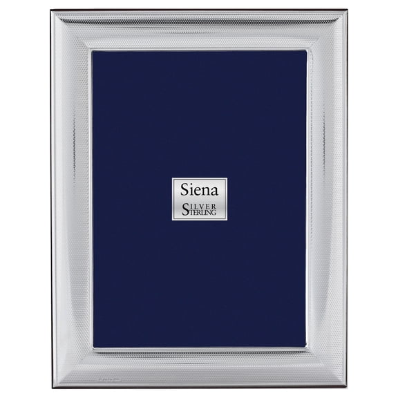 Bilaminate Sterling Silver Mesh Finish 7.5X9.5 Frame Designer Jewelry by Sweet Pea