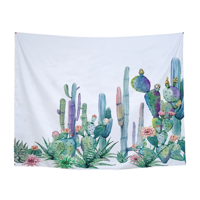 Coofit Wall Tapestry Decorative Cactus Hanging Tapestry Wall Blanket Photo Backdrop
