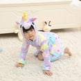 thumbnail image 1 of Kids Unicorn Fleece Bathrobe Pyjamas Dressing Gown Girls Soft Sleepwear Night Robe, 1 of 3