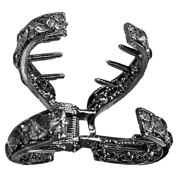 WEUVEB Girls Rhinestone Hair Accessories Set, Black Hair Clips and Stylish Hairpins for Women and Girls, Styling