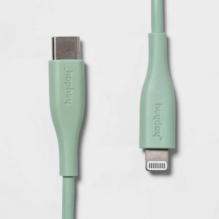 Heyday 3  Lightning to USB-C Round Cable - River Green