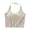 Tank Tops for Women Plus Size-Beige, variant on Homenesgenics Tank Tops for Women under $5 Women's Solid Color Cushion Hanging Neck Tank Tops Tank Tops with Built in Bras Overlay for Women Brown XL