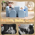 thumbnail image 5 of Linor 10PCS Modular Kids Play Couch, Kids Couch with Climbing Slope, Toddler Couch for Playing, Creating, Sleeping, Indoor Kids Sofa for Boys and Girls, Blue, 5 of 8