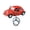 Red, variant on Keychain Pendant with Pull Back Car Door Opener Cartoon Design Double-Ring Hook School Bag Keychain Travel Accessory