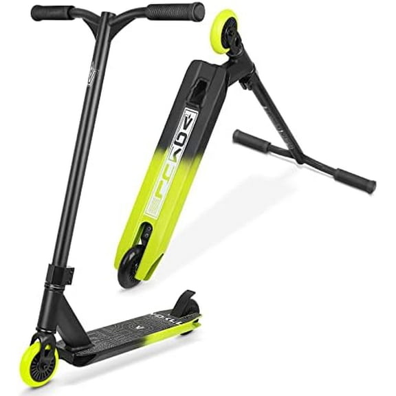 Complete Pro Scooter for Kids Boys Girls Teens Up 6 Years - Freestyle Tricks Pro Stunt Scooter (Green)