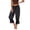 Black, variant on Bloomer Pants Women Spring Summer Elastic Waist Lace Ruffle Hem Pantaloons Victorian Vintage Cropped Beach Pants