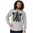 thumbnail image 6 of Skeleton Rib Cage Cute Set His Hers Men's Long Sleeve Tee T Shirt Brisco Brands X, 6 of 7