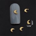 thumbnail image 1 of 100 Uds Nail Art Rhinestone AB taladros forma de media luna decoración pegatina DIY manicura oro, 1 of 2
