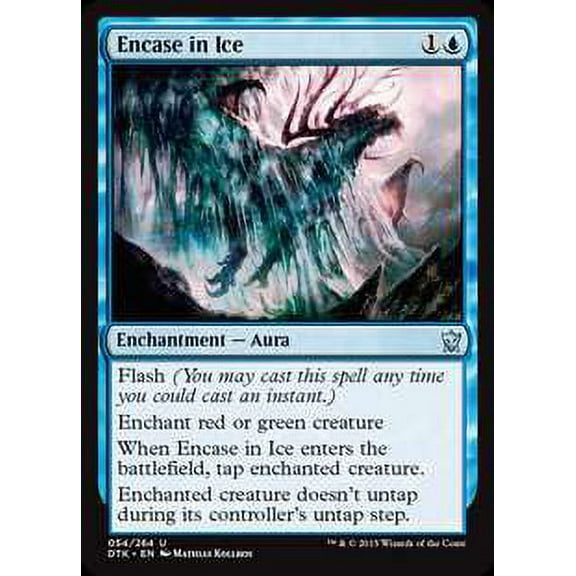 MtG Dragons of Tarkir Uncommon Encase in Ice (Foil) #54