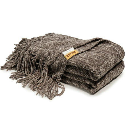 Decorative Thick Chenille Throw Blanket For Couch Throws Sofa