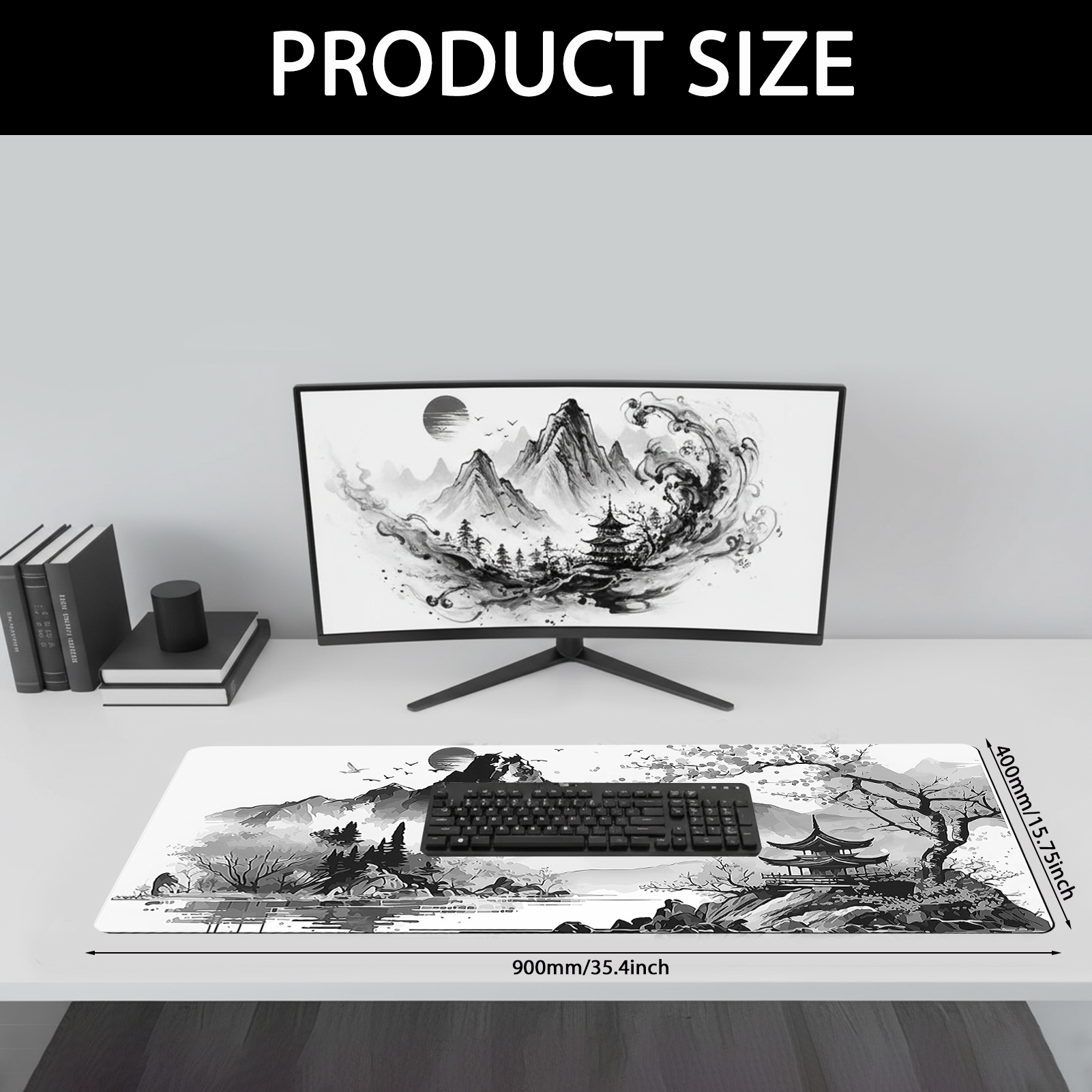 Sixwipe XXL Gaming Mouse Pad, 35.4 x 15.7 Inches photo 2