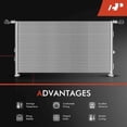 thumbnail image 5 of A-Premium Air Conditioning A/C Condenser Compatible with Toyota Corolla 1993-1997 & Geo Prizm 1994-1997, 1.6L 1.8L, Replace# 4617, 8846012460, 5 of 8