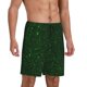 thumbnail image 2 of Fotbe Emerald Green Sparkling Pantalones Cortos de Pijama para Hombre, Ropa de Dormir, Pantalones de Pijama Cortos para Hombre-Small, 2 of 6