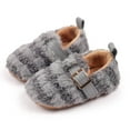 thumbnail image 2 of Quealent Toddler Slippers Wide Cozy Boys Girls House Slippers Non-slip Kids Soft Plush Indoor House Shoes for Winter Warm Gray for Size 5.5, 2 of 8