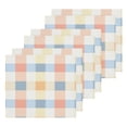 thumbnail image 3 of BZSMCE Towel Cotton Face Towel Soft Hand Towels Fashion Blue Red Orange and White Checkered Pattern Pattern, 3 of 9