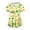 Yellow, variant on GEWSEY St. Patricks Day Scrub Tops for Women Irish Shamrock Holiday Shirts V Neck Short Sleeve Nursing Uniform with Pockets (Orange, L)
