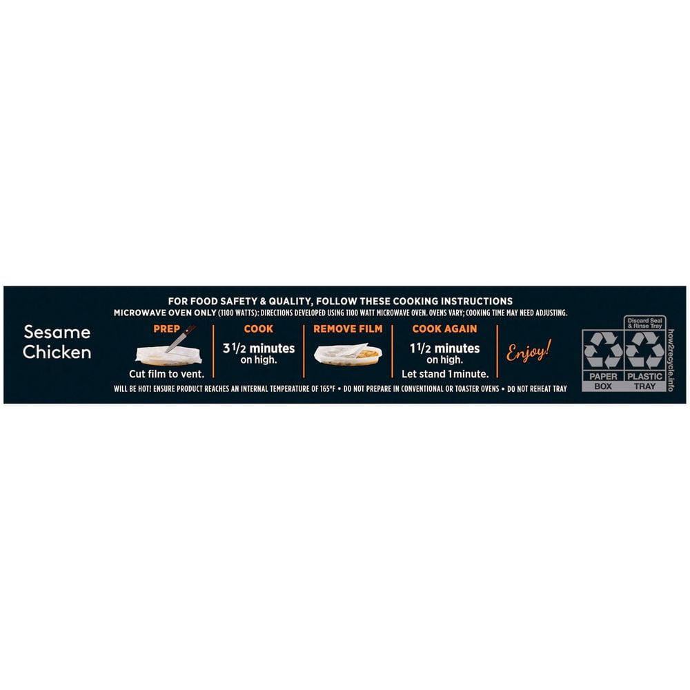 Nestle Stouffers Lean Cuisine Sesame Chicken Entrée, 9 Ounce -- 12 per Case.