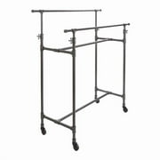 Econoco Pipeline Adjustable Double Bar Box Rack, Anthracite Grey