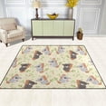 thumbnail image 3 of Dreamtimes Lightweight Soft Area Rugs 63 x 48 in, Cute Koala and Leaves Floor Mat for Kids Playing Room Hardwood Floor Living Room Nursery Rugs, 5'3" x 4', 3 of 6