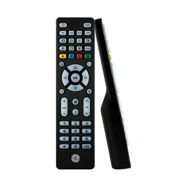 GE 4-Device Backlit Universal Remote TV Control in Brushed Black,  48843