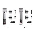 thumbnail image 4 of Guardurnaity Cortadora de pelo eléctrica con cuchilla de cerámica, recortadora de barba inalámbrica, peluquería, afeitadora con pantalla USB, Cuidado del cabello Blanco, 4 of 6