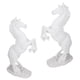 thumbnail image 4 of Escultura de caballo de Resina Sincero Adorno de decoración de escritorio Blanco, 4 of 10
