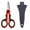 Red Scissor With Cover, variant on BE-TOOL Portable Stainless Steel Scissors Fishing Line Scissors Soft Handle Mini Scissors for Cutting Fishing Line Soft Bait