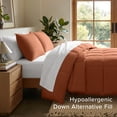thumbnail image 4 of Bare Home Down Alternative Comforter Set - 2-Pieces - All Seasons - Twin/Twin-XL, Terracotta, 4 of 10