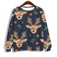 thumbnail image 5 of Pntutb Mujer Invierno Sexy Cuello Redondo Manga Larga tops Navidad Impreso Regular Sudaderas Sudadera Blusa Pntutb Pntutb-647, 5 of 5