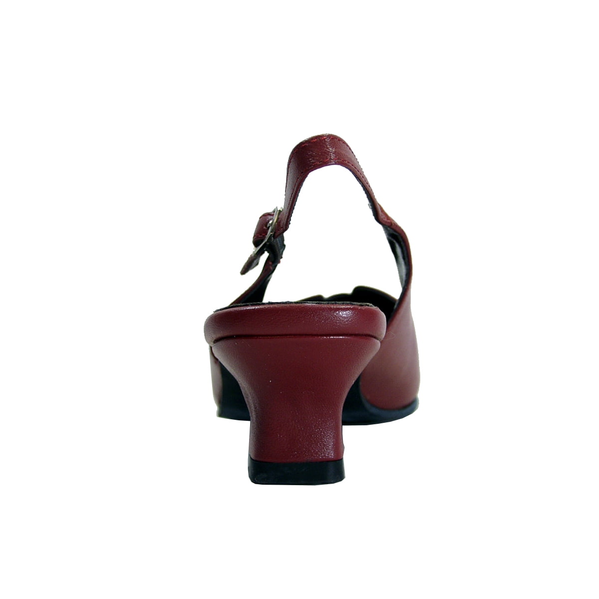 PEERAGE Kira Women's Wide Width Leather Pumps RED 5