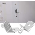 thumbnail image 5 of Support Pegs, Furniture Shelves Bracket with Wide Application & Durable Construction for Load-Bearing Capacity, Smooth Surface Nickel Plated L-Shaped Design for Cabinet, Wardrobe, 5 of 5